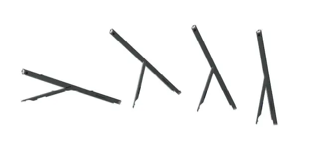 Adjusting the tablet's standing angle