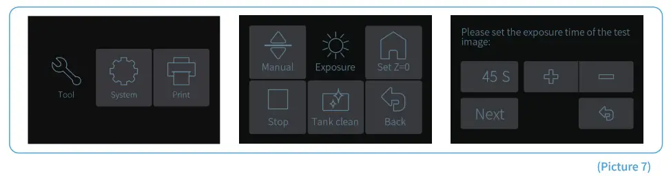 Test the UV lights by pressing