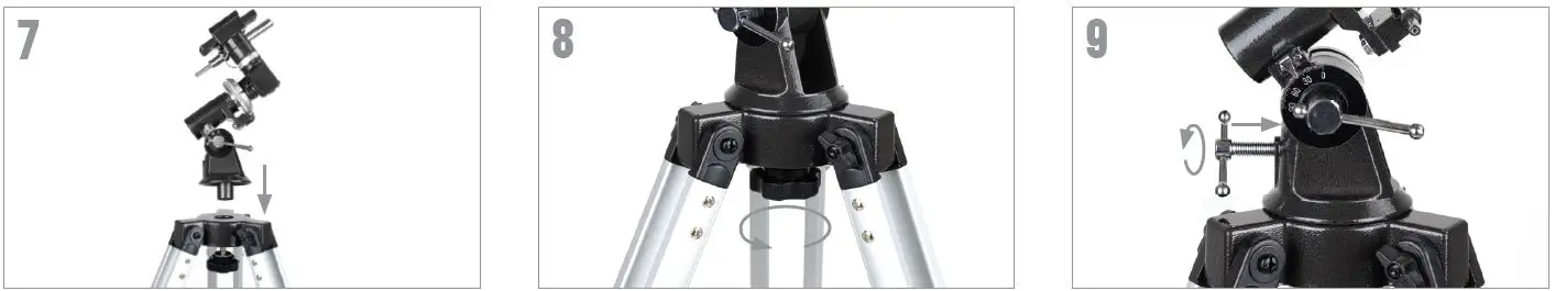 CELESTRON 21045 114EQ Powerseeker Telescope Installation Guide Fig3