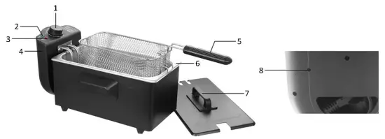 emerio DF-120482.2 Cold Zone Deef Oil Fryer fig 2