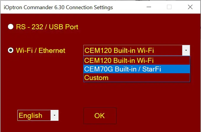 Connect via USB 8