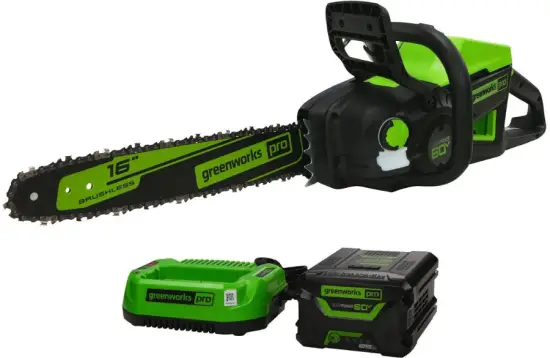 greenworks CSC404 60-Volt Cordless Brushless 16 Inch Chainsaw
