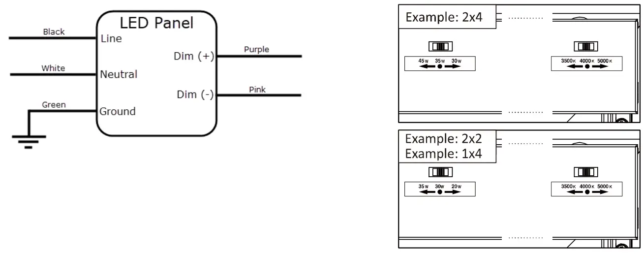 VENTURE Lightings CCT and Wattage Selectable BackLit LED Panel - STEP 8