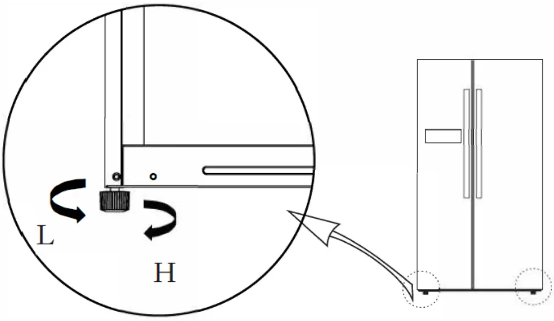 584L Side by Side Fridge- 36