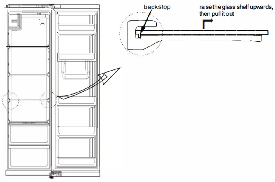 584L Side by Side Fridge- 96