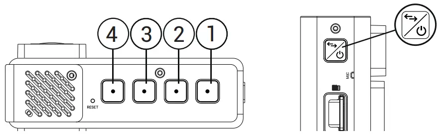 NAVITEL RS2 Duo Portable Video Recorder - Buttons