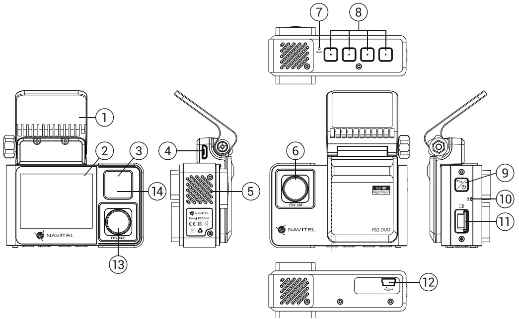 NAVITEL RS2 Duo Portable Video Recorder - fig1