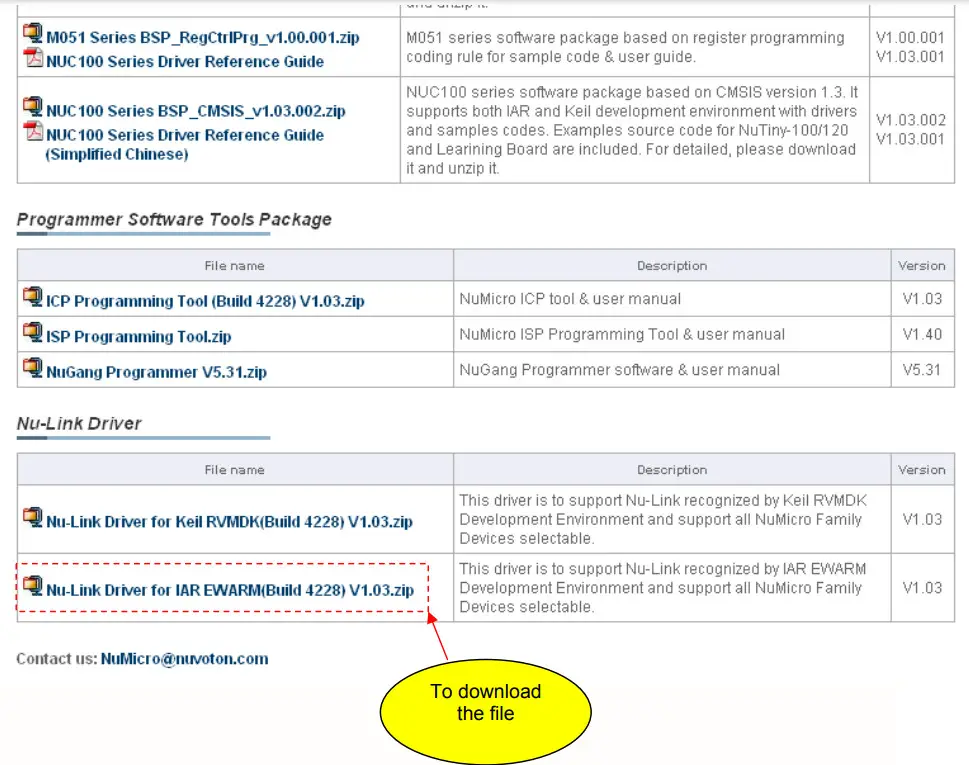 nuvoTon NuTiny SDK NUC122 ARM Cortex M0 32 Bit Microcontroller - Step 5