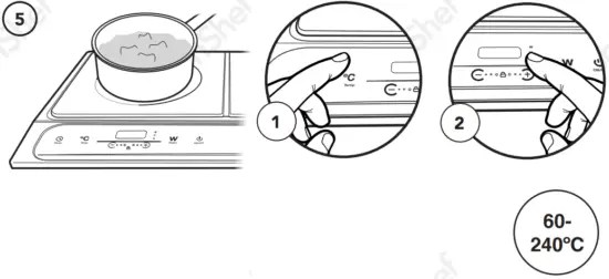 VonHaus 2000158 2800W Dual Induction Hob - OPERATION1