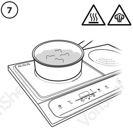 VonHaus 2000158 2800W Dual Induction Hob - feature 1