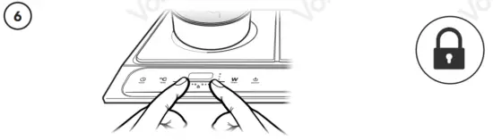 VonHaus 2000158 2800W Dual Induction Hob - feature