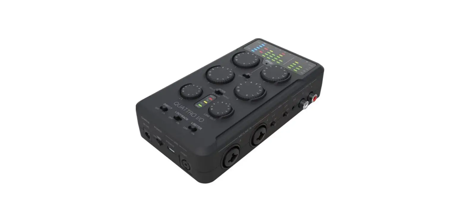 Ik Multimedia Ip-irig-quattro-in Irig Pro Quattro I/o Portable 4x2 Audio And Midi Interface/mixer For Mobile Devices User Manual