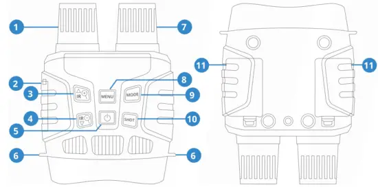 REXING B1 Maverick 10 25 Digital Night Vision Binoculars - Product Overview