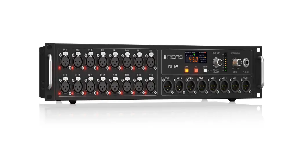 Midas D L16 Input 8 Output Stage Box User Guide
