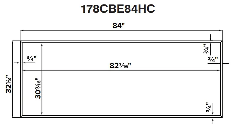 AVANTCO 178CBE36HC Commercial Refrigerated Chef Base Manual - Dimensions 2