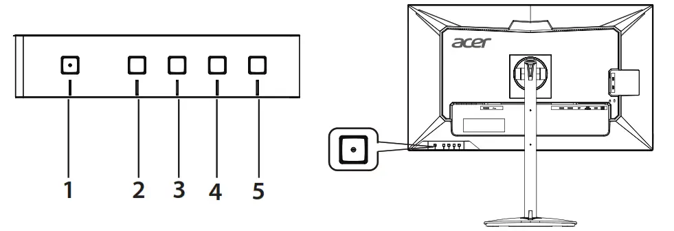 acer CBA322QU CB2 Series LCD Monitor - power