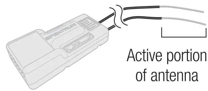 SPEKTRUM AR10360T Telemetry Receiver - antenna