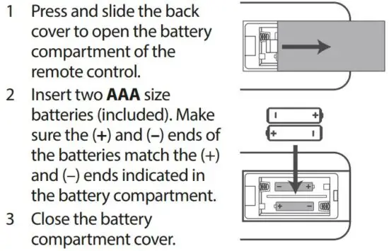 FIG 6 Replace the Remote Control Battery.JPG