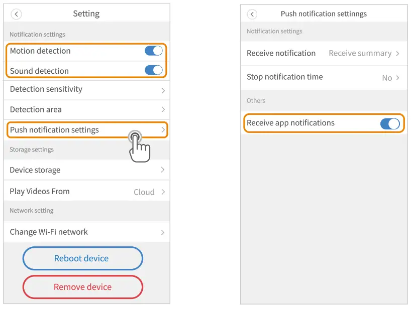 HeimVision HMA2 Smart Wi-Fi Camera - app recive