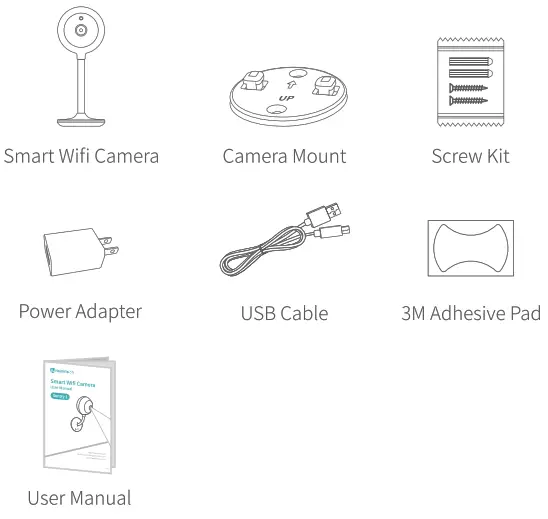 HeimVision HMA2 Smart Wi-Fi Camera - pakes list