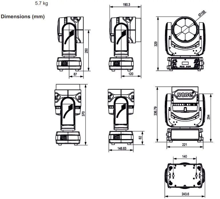 ROBE 150 RGBA LED Beam - fig 7