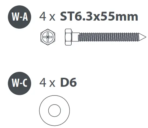 ONE FOR ALL WM5480 Full-motion TV Wall Mount - pakage w1