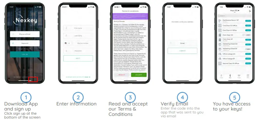 Nexkey Solo Smart Door Lock - account