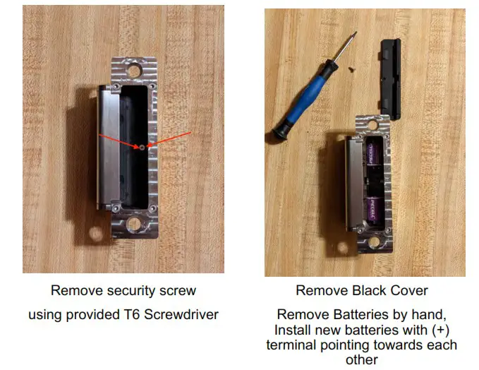 Nexkey Solo Smart Door Lock - battery changes