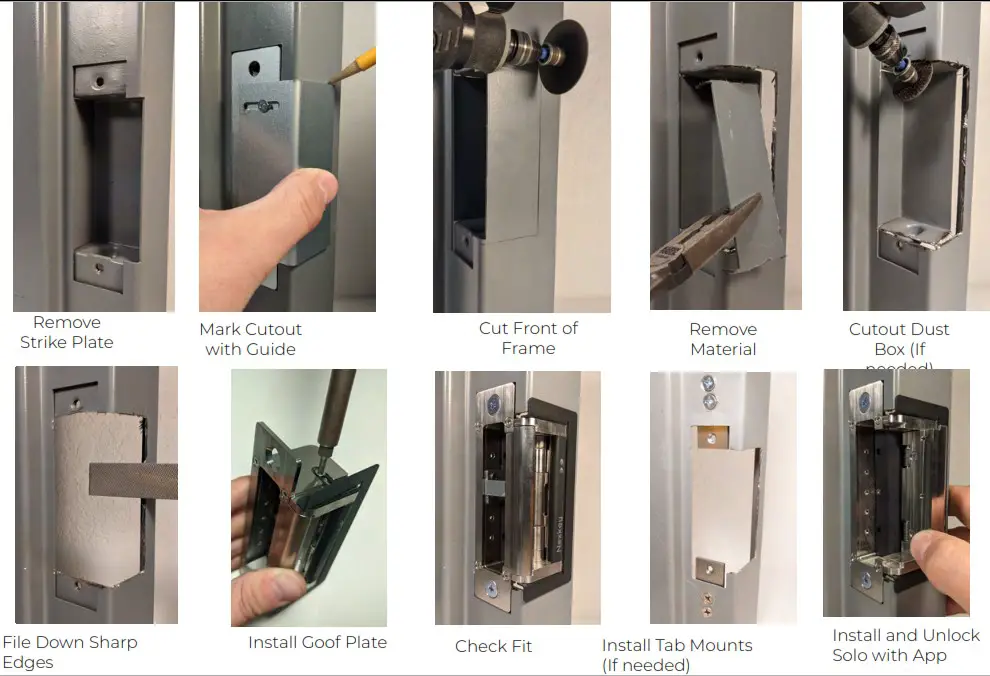 Nexkey Solo Smart Door Lock - solo install