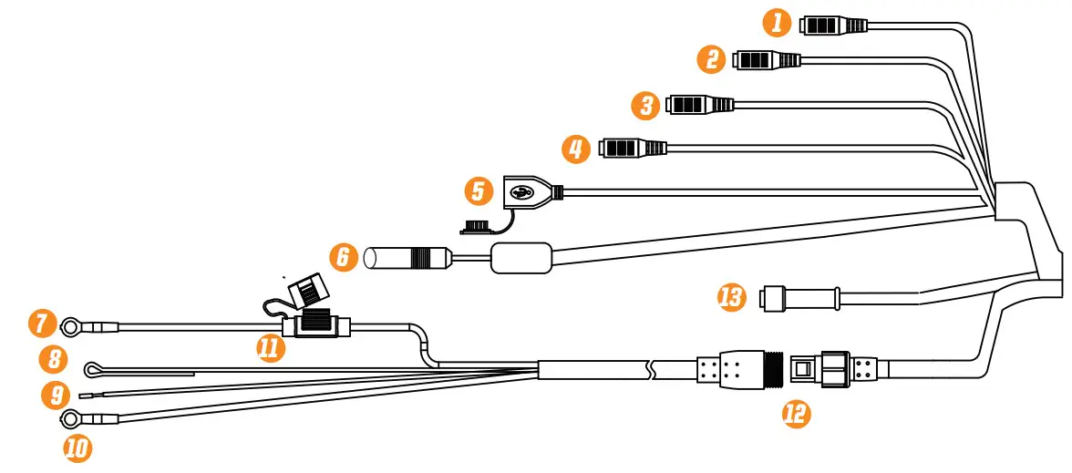 MEMPHIS AUDIO MXA46SB28 28 Inch APP Controlled Overhead Soundbar - Connections
