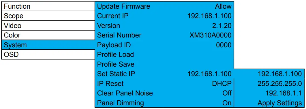 FSi XM552U 55 Inch UHD OLED Monitor - fig11