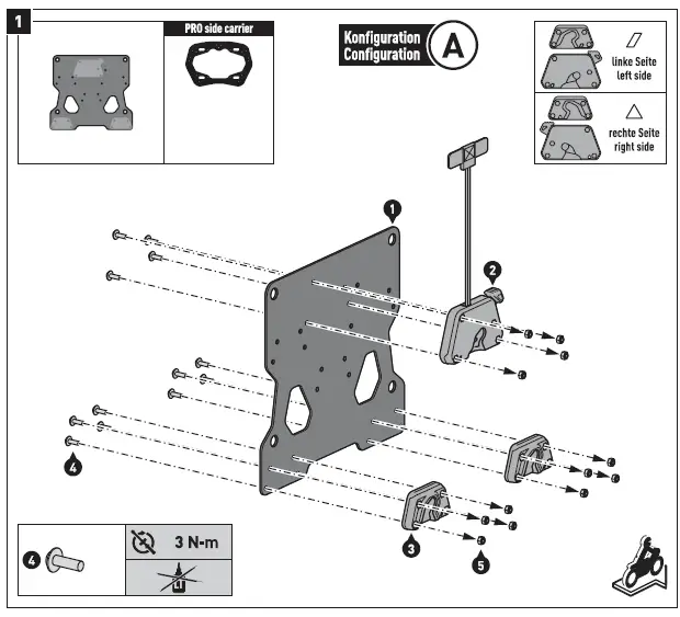 SW-MOTECH HTA.08.866.10000 Kawasaki Left Side Case Fitting fig 11