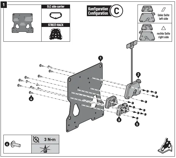SW-MOTECH HTA.08.866.10000 Kawasaki Left Side Case Fitting fig 13