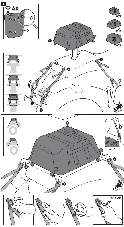 SW-MOTECH HTA.08.866.10000 Kawasaki Left Side Case Fitting fig 19