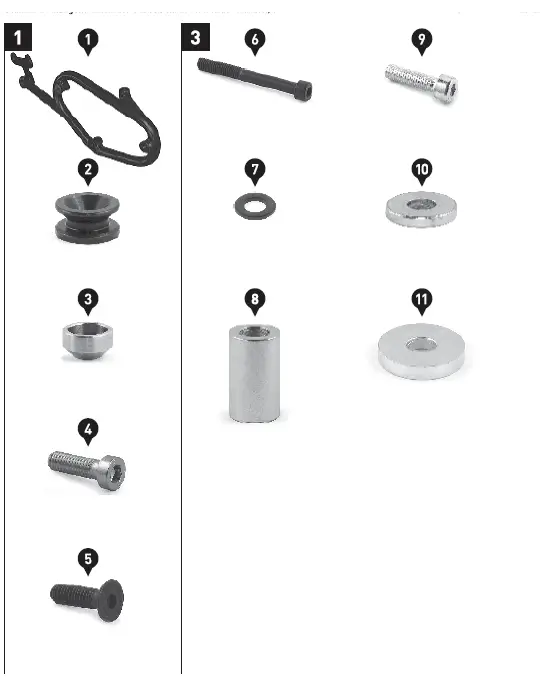 SW-MOTECH HTA.08.866.10000 Kawasaki Left Side Case Fitting fig 2
