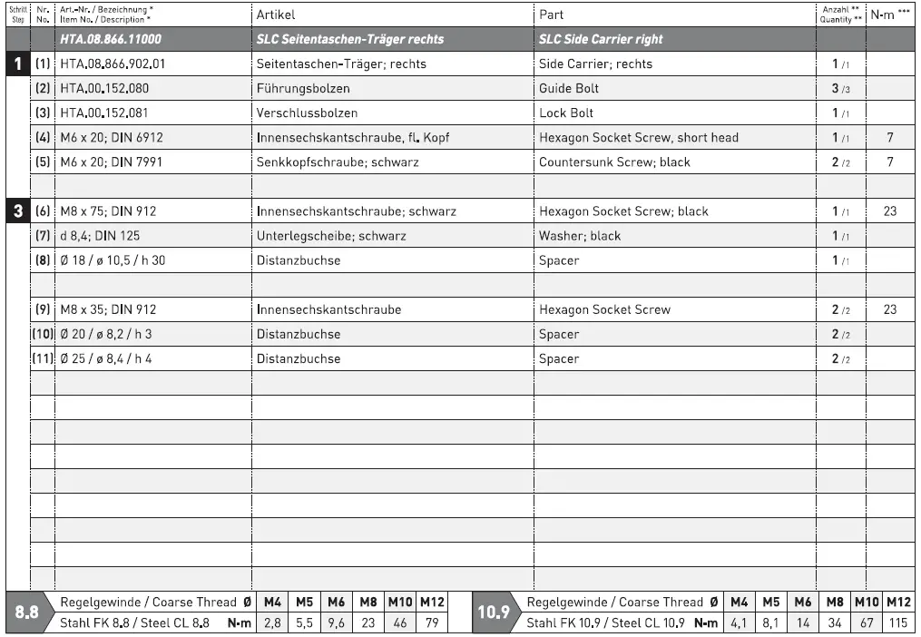 SW-MOTECH HTA.08.866.10000 Kawasaki Left Side Case Fitting fig 3