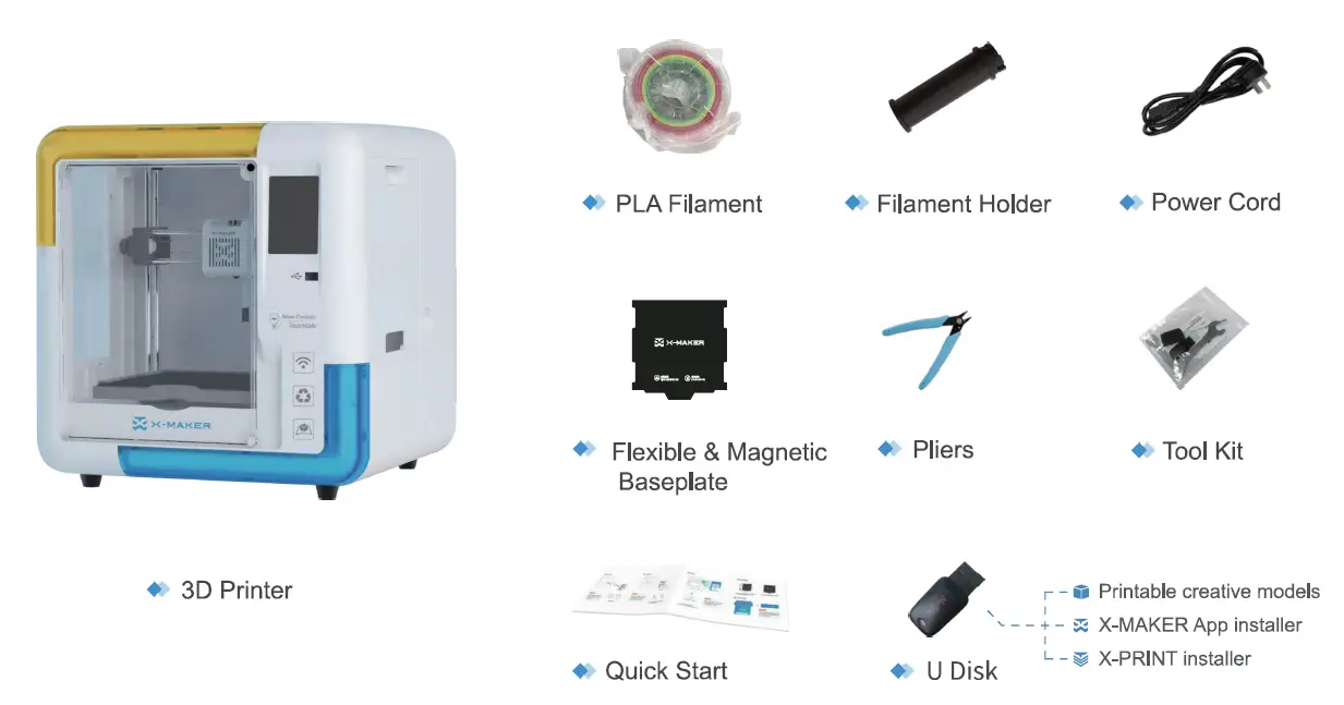 IME3D X-MAKER 3D Printer fig 2