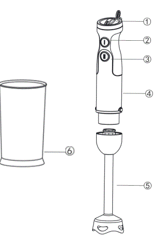 Orbegozo BT 2710 Hand Blender. 1