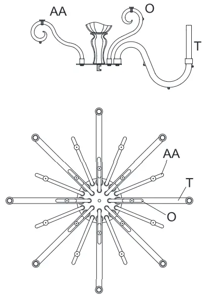 RALPH LAUREN RL 5262 Alexendra Large Chandelier