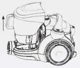 KENT KC-T3520 Cyclonic Vacuum Cleaner- dust