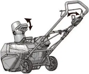 ADJUST THE DISCHARGE CHUTE