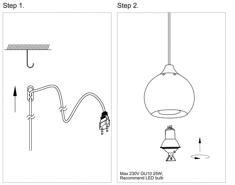 NOVA LIFE Bola Pendant Light step