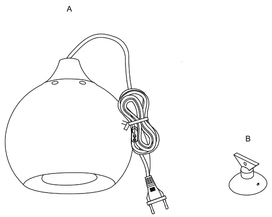NOVA LIFE Bola Pendant Light step2