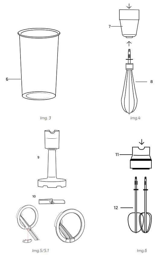 cecotec 04275 Power Titan Black 1500XL TOTALMIX Hand Blender - Fig1