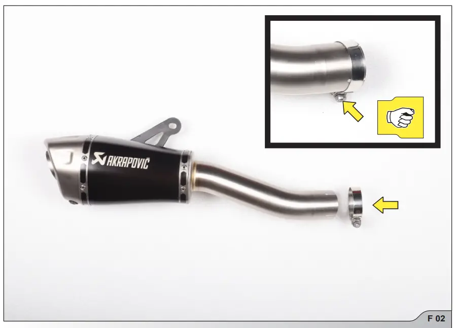 AKRAPOVI Kawasaki Z H2 Slip-On Line Exhaust System - fig 3