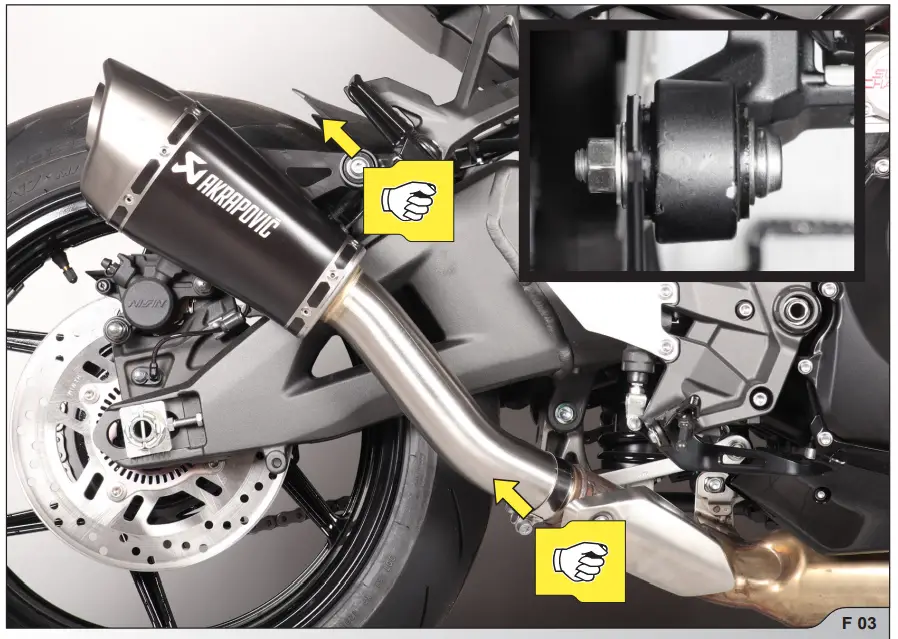 AKRAPOVI Kawasaki Z H2 Slip-On Line Exhaust System - fig 4