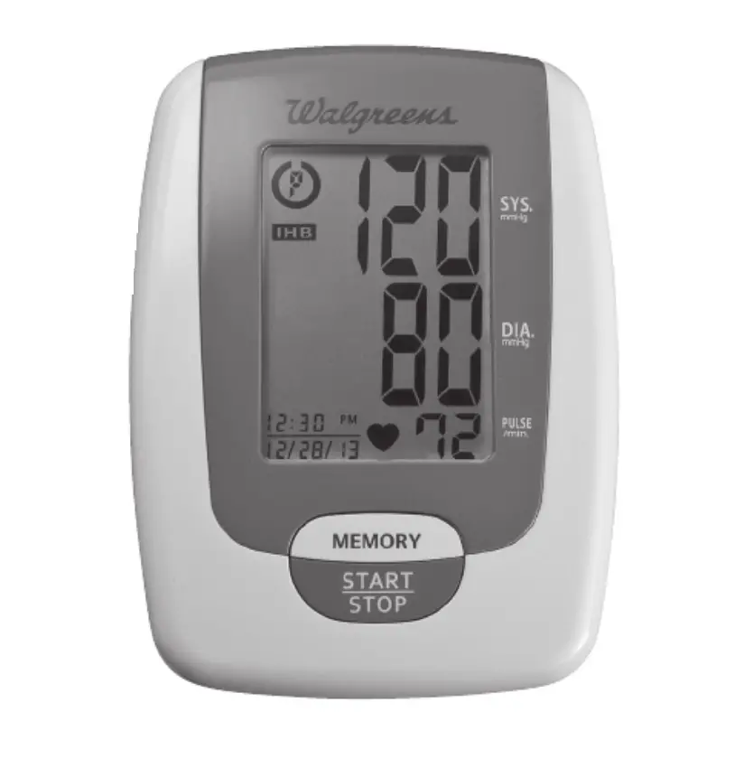 Well At Walgreens Automatic Arm Blood Pressure Monitor Manual Wgnbpa-730