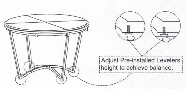 Best-Master-Furniture-A806TB-Newport-46-inch-L-Round-Walnut-Wood-Dining-Table-fig6