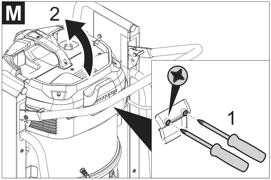 Exchanging the flat pleated filter