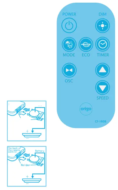 origo CF-1608 Convection Fan - fig 6